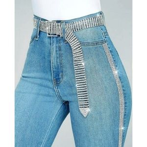 ultrachicfashion.com Jeans - Sparkling Crystal Jeans ultrachicfashion.com Jeans - Sparkling Crystal Jeans